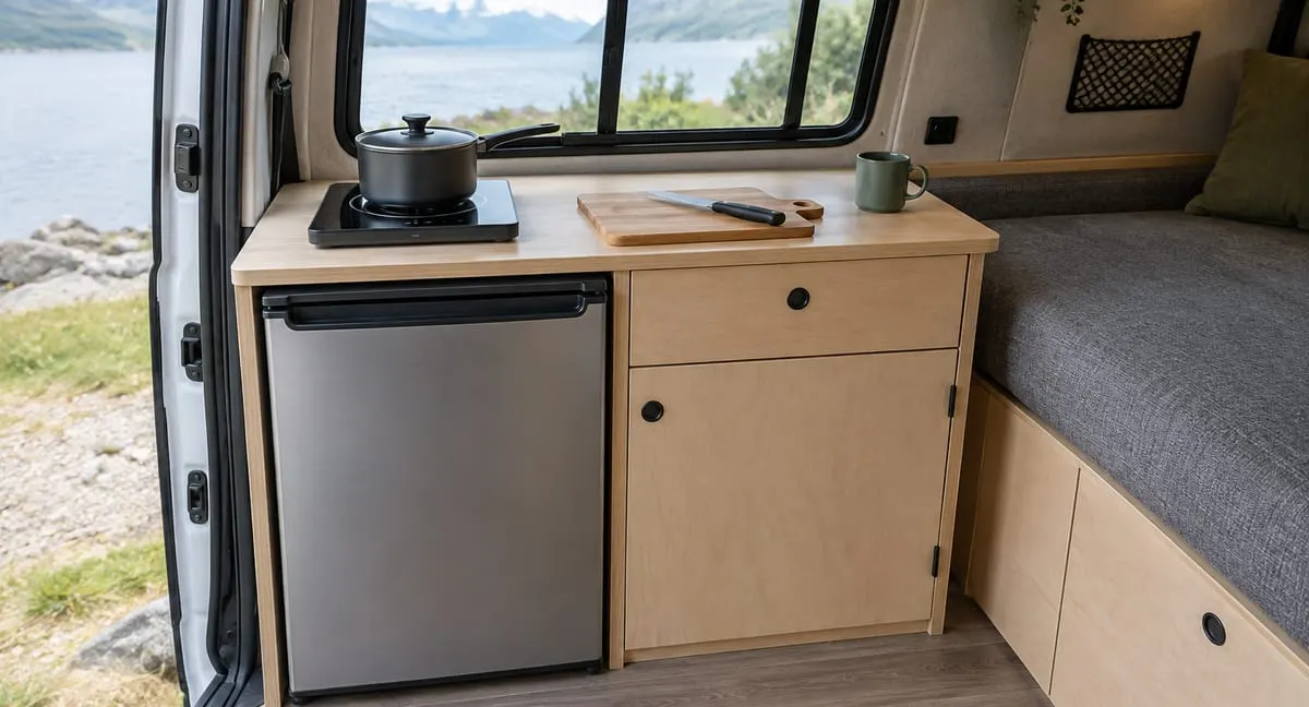 Example Shopping Plan: One-Person Compact Van Kitchen