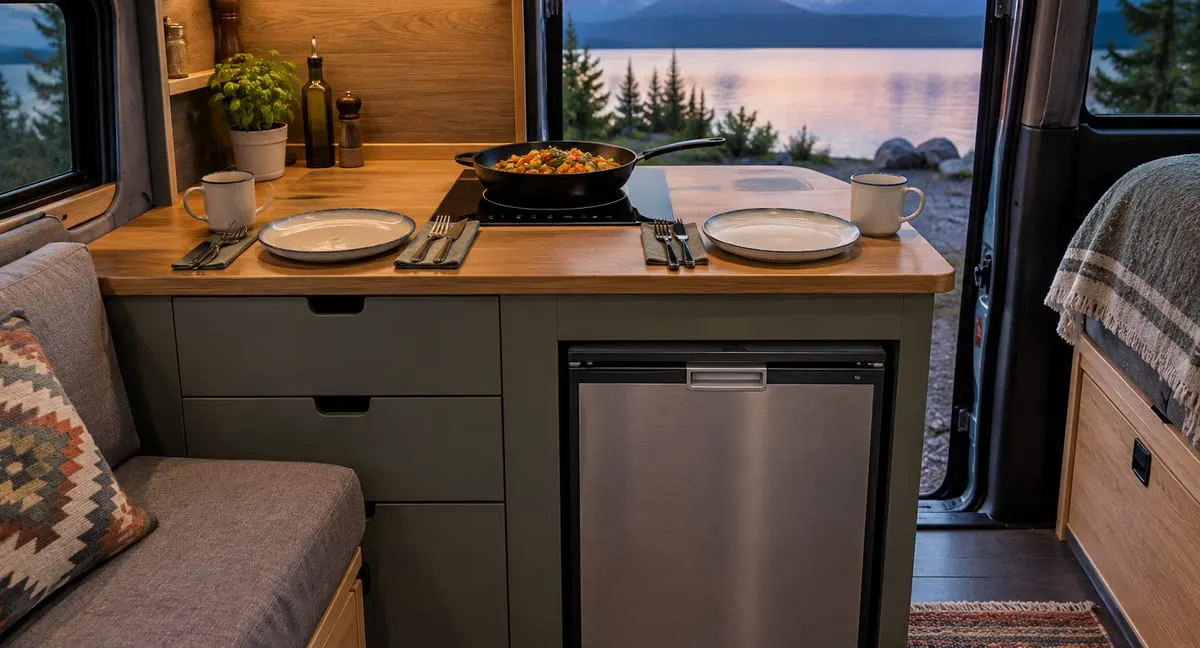 Example Shopping Plan: Two-Person Kitchen with Induction