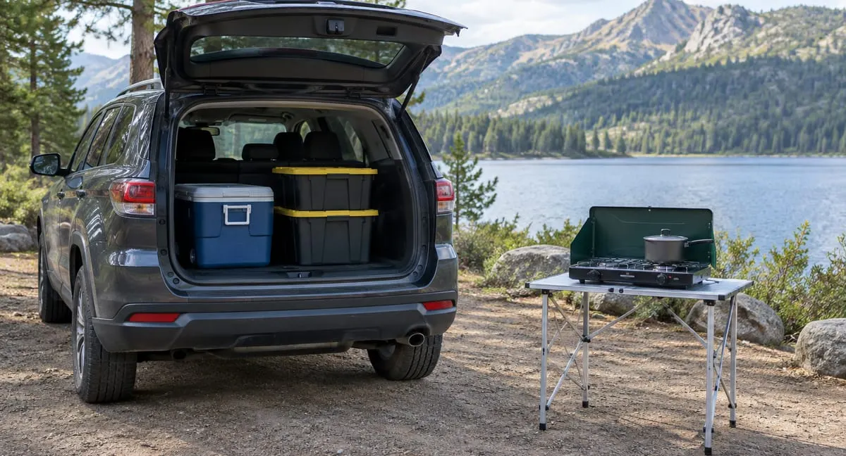 Portable Kitchen Kit for Weekend Car Camping