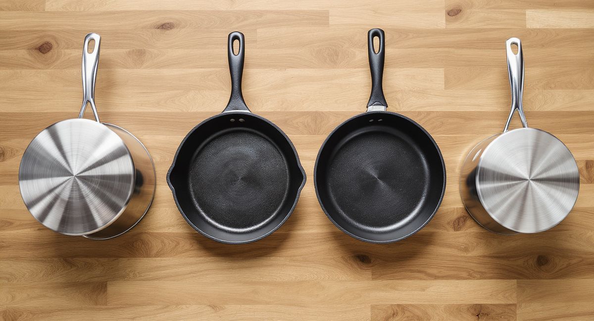 Van Cookware Materials: Cast Iron vs Carbon Steel vs Stainless vs Titanium
